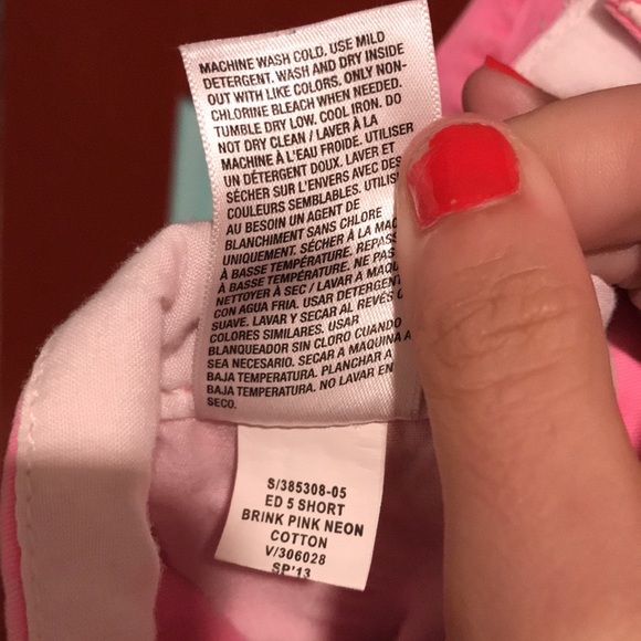 Women’s Neon Pink Khaki Shorts Size 8 Old Navy - Picture 8 of 9